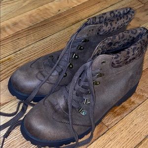 Brown Combat Boots